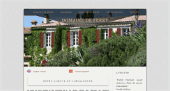 Desktop Screenshot of domainedeperry.com