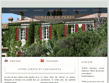 Tablet Screenshot of domainedeperry.com